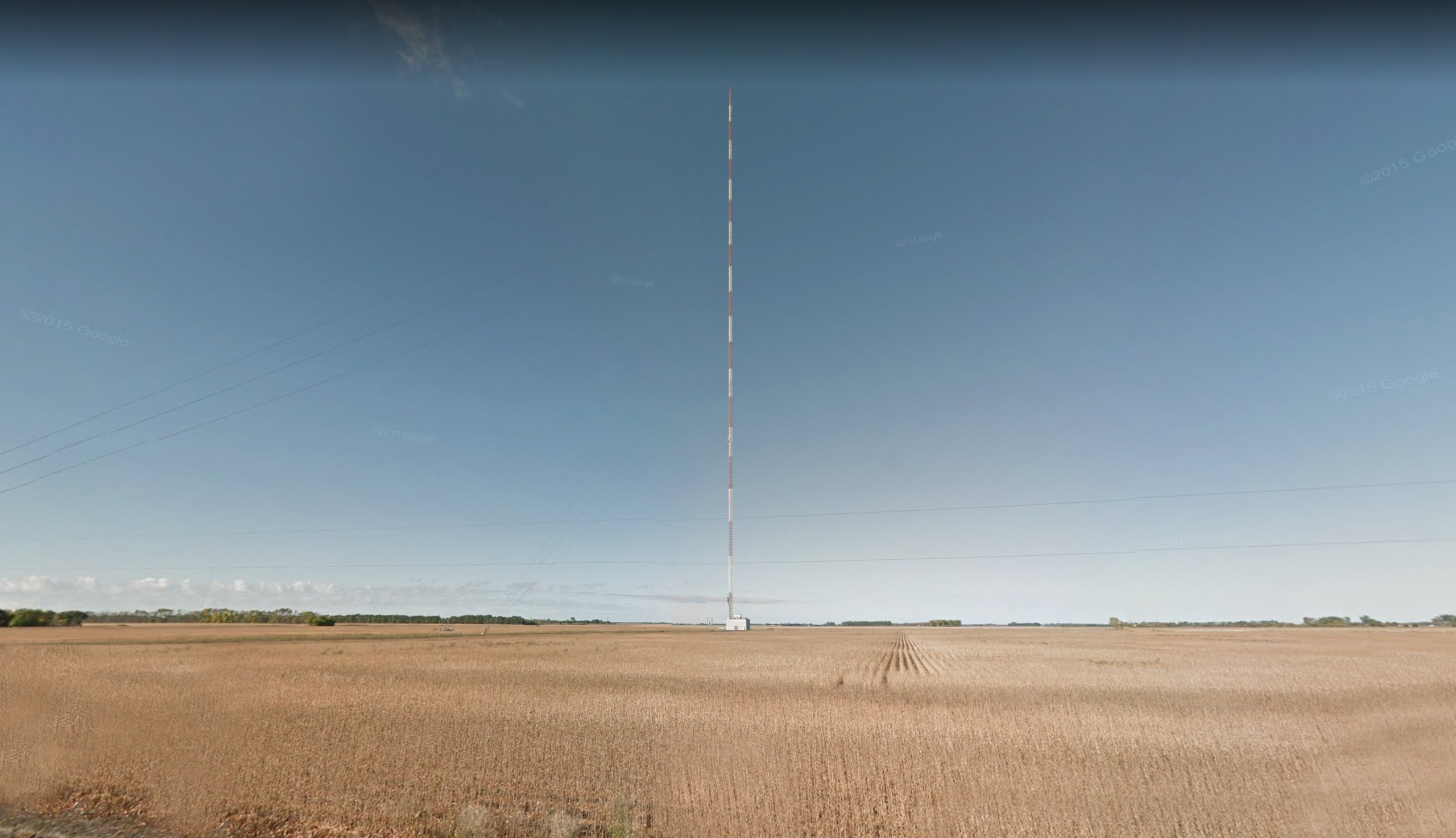 Le mât dans Google Street View